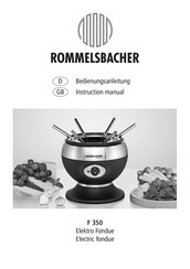 Rommelsbacher F 350 Instruction Manual