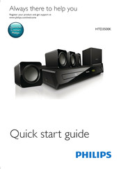 Philips HTD3500K Quick Start Manual