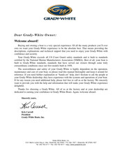 Grady-White Boats Express 330 Owner's Manual