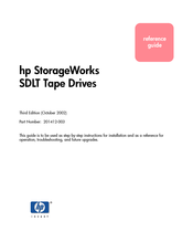HP StorageWorks SDLT 220 Reference Manual