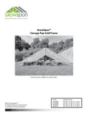 Growspan Canopy-Top Cold Frame Series Manual