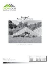 GrowSpan Canopy-Top Cold Frame Series Manual