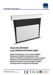 ADEO SCREEN MULTIFORMAT Installation And Operation Manual