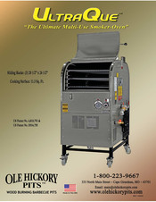 Ole Hickory Pits UltraQue Installation & Operating Instructions Manual