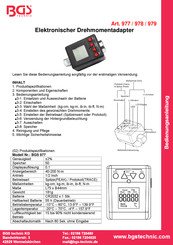 BDS 977 Instruction Manual