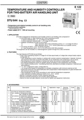 Coster DTU 644 Manual