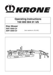 Krone AMT 4000 CV Operating Instructions Manual