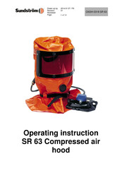 Sundstroms SR 63 Operating Instructions Manual