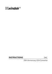 XINDAK DAC Instructions Manual
