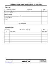 Sea Tel DAC 2200 Procedure