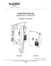 Circa Enterprises Guardian Telecom PTA Installation & Operation Manual