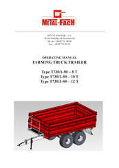 Metal-Fach T730/3-00 Operating Manual