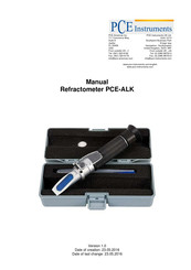 PCE Instruments PCE-ALK Manual
