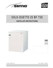Sime SOLO 25 BF TSE Installer's Instructions