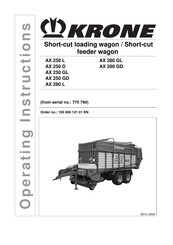 Krone AX 280 GD Operating Instructions Manual