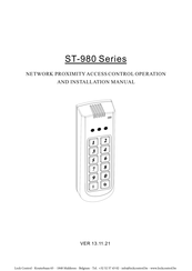 Lock Control ST-980 Series Operation And Installation Manual