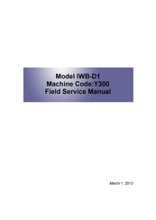 Ricoh IWB-D1 Field Service Manual