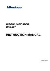 Minebea CSD-401 Instruction Manual