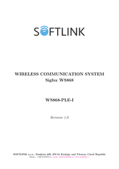 SOFTLINK Sigfox WS868-PLE-I Manual