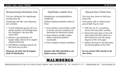 Malmbergs 70000(K) Manual