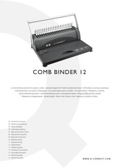 Q-Connect COMB BINDER 12 Instruction Manual