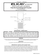 Elkay Flexi-Guard LZS WSVR 3KSA Series Installation, Care & Use Manual