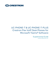 Crestron UC-PHONE-T-PLUS Supplemental Manual