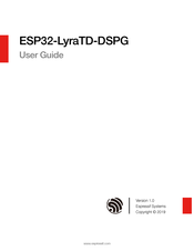 Espressif Systems ESP32-LyraTD-DSPG User Manual
