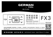 clage GERMAN POOL FX3 Operating Instructions Manual