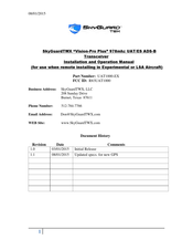SkyGuardTWX Vision-Pro Plus Installation And Operation Manual