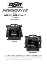 Schumacher PROBOOSTER DSR103 Owner's Manual