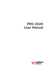 Webfleet PRO 2020 User Manual