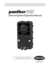 Firecom panther CCS Operation Manual