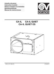 Vortice CA-IL QUIET Instruction Booklet