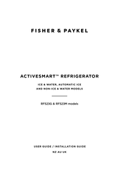 Fisher & Paykel ACTIVESMART RF523G User Manual / Installation Manual