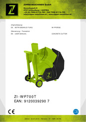 Zipper Maschinen ZI-WP700T User Manual