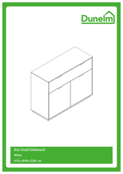 Dunelm Aria Small Sideboard Manual