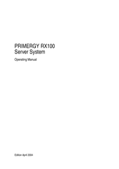 Fujitsu PRIMERGY RX100 Operating Manual