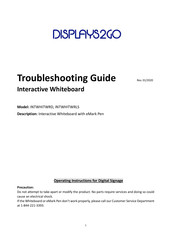 Displays2go INTWHITWRD Troubleshooting Manual
