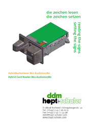 ddm hopt+schuler 862-A22S1U027B0 Setting The Signs