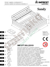 IMPREST Sandy Assembly, Installation And Maintenance Instructions