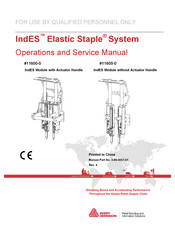 Avery Dennison IndES Elastic Staple 11605-0 Operation And Service Manual