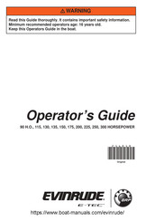 Eventide E-TEC 135 H.P. Operator's Manual