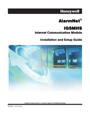 Honeywell AlarmNet IGSMHS Installation And Setup Manual