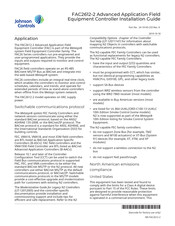 Johnson Controls FAC26 Series Installation Manual