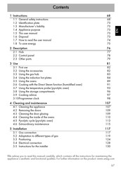 Smeg CPF120IGMPX Manual