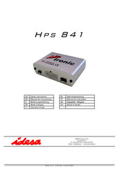 IDESA ideTronic HPS 841 Using Instructions