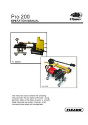 Flexco Clipper Pro 200 EH Operation Manual