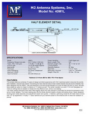 M2 Antenna Systems 40M1L Manual