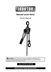 Ironton 57038 Owner's Manual